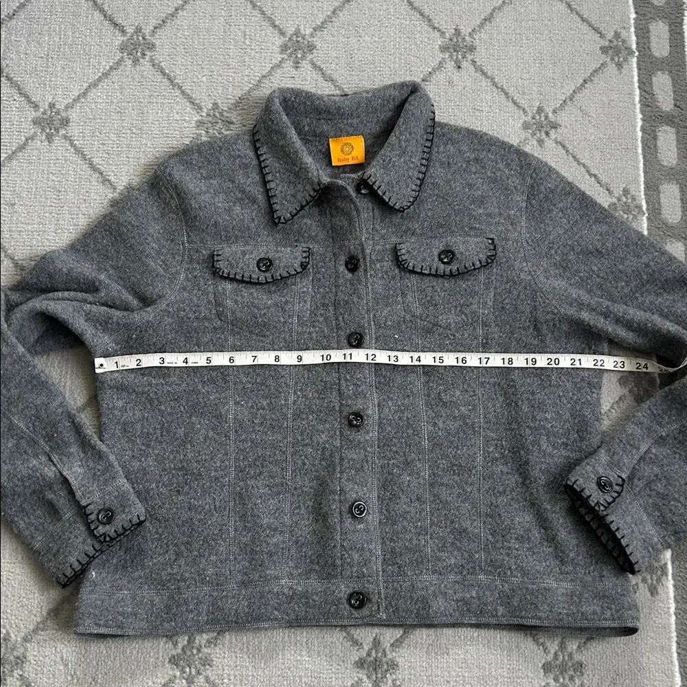 Ruby Rd. Gray Wool Jacket - Picture 4 of 7